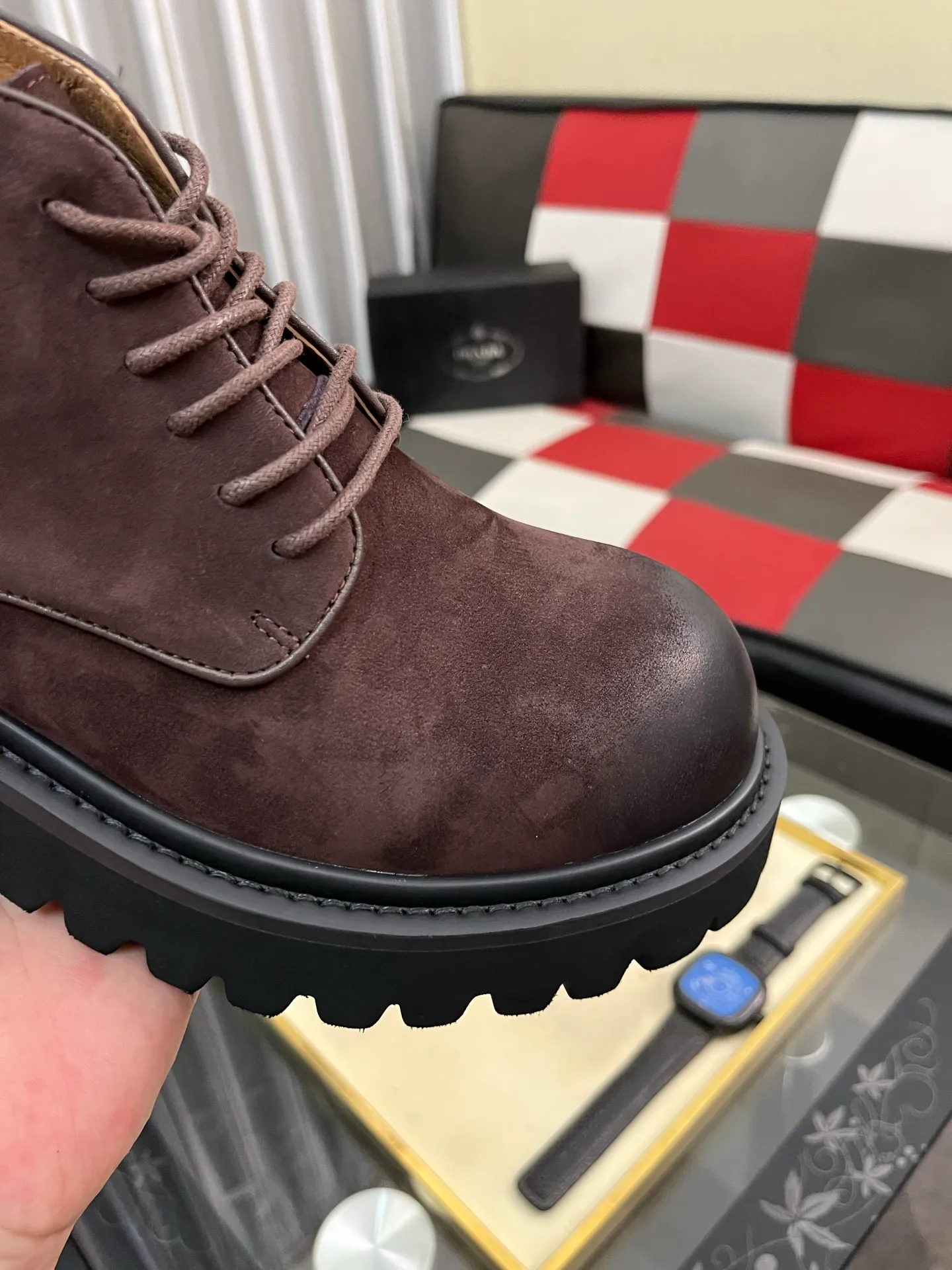 Men's shoes 💰560⌚️⌚️【PRADA】Prada - High-end quality original order·Formal leather shoes - Upper: imported 🔝 tumbled calf leather, hand-stitched mark thread, brand metal fastener cross-arm decoration - Lining: water-dyed cowhide - Outsole: ultra-light TR·rubber; molded outsole -Super high quality control·Fine workmanship: highlighted (high-end·luxury·grade) -Size :38-44